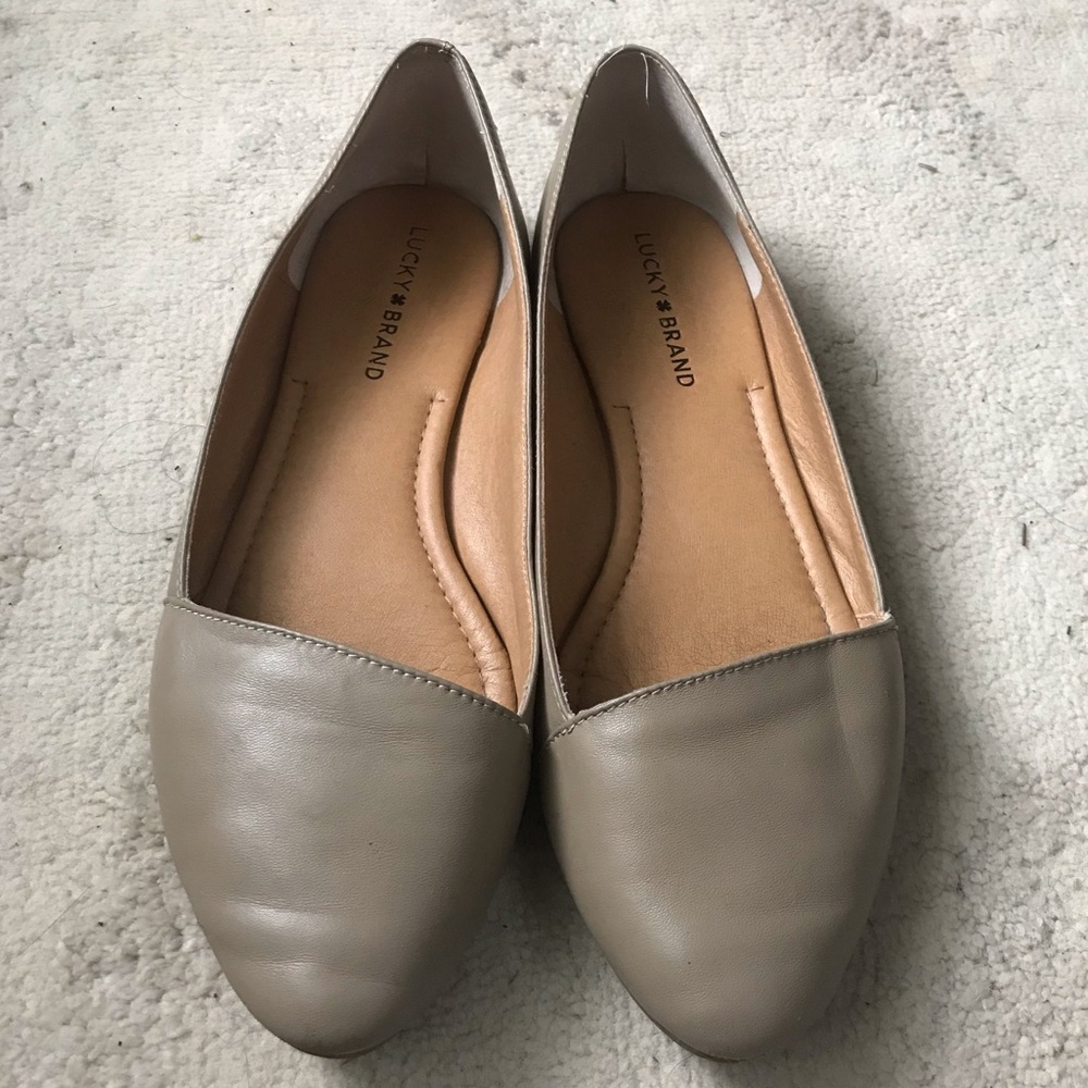 Lucky Brand Women’s size 9 nude ballet flats